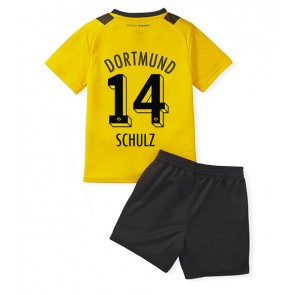 Borussia Dortmund Nico Schulz #14 babykläder Hemmatröja barn 2022-23 Korta ärmar (+ Korta byxor)